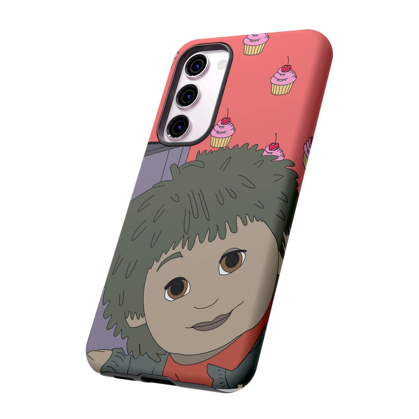 Cute Cupcake Tiny Phone Case — Whimsical Retro Character Protective Cover