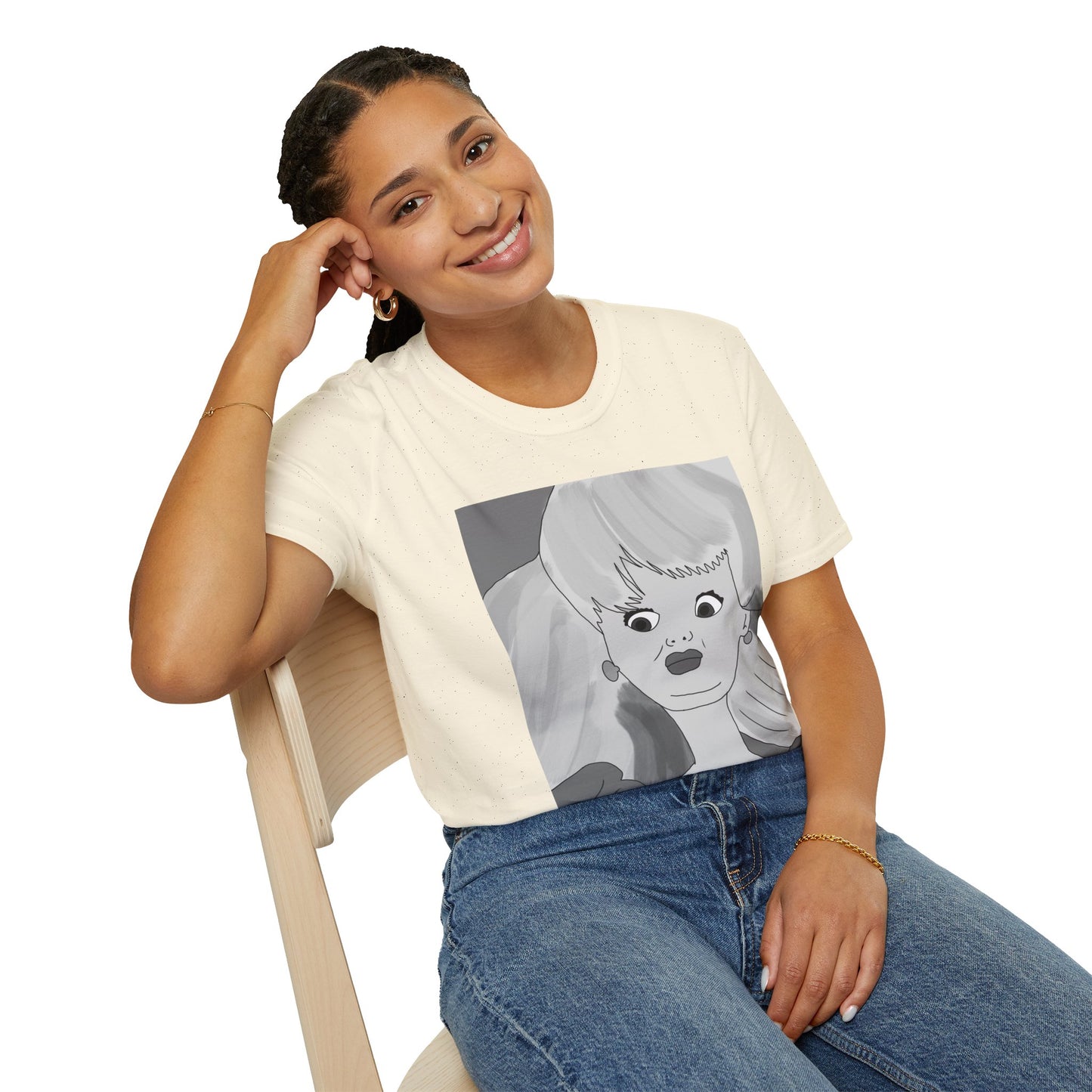 EWWW T-Shirt — Retro Pop Art Doll Portrait Graphic Tee
