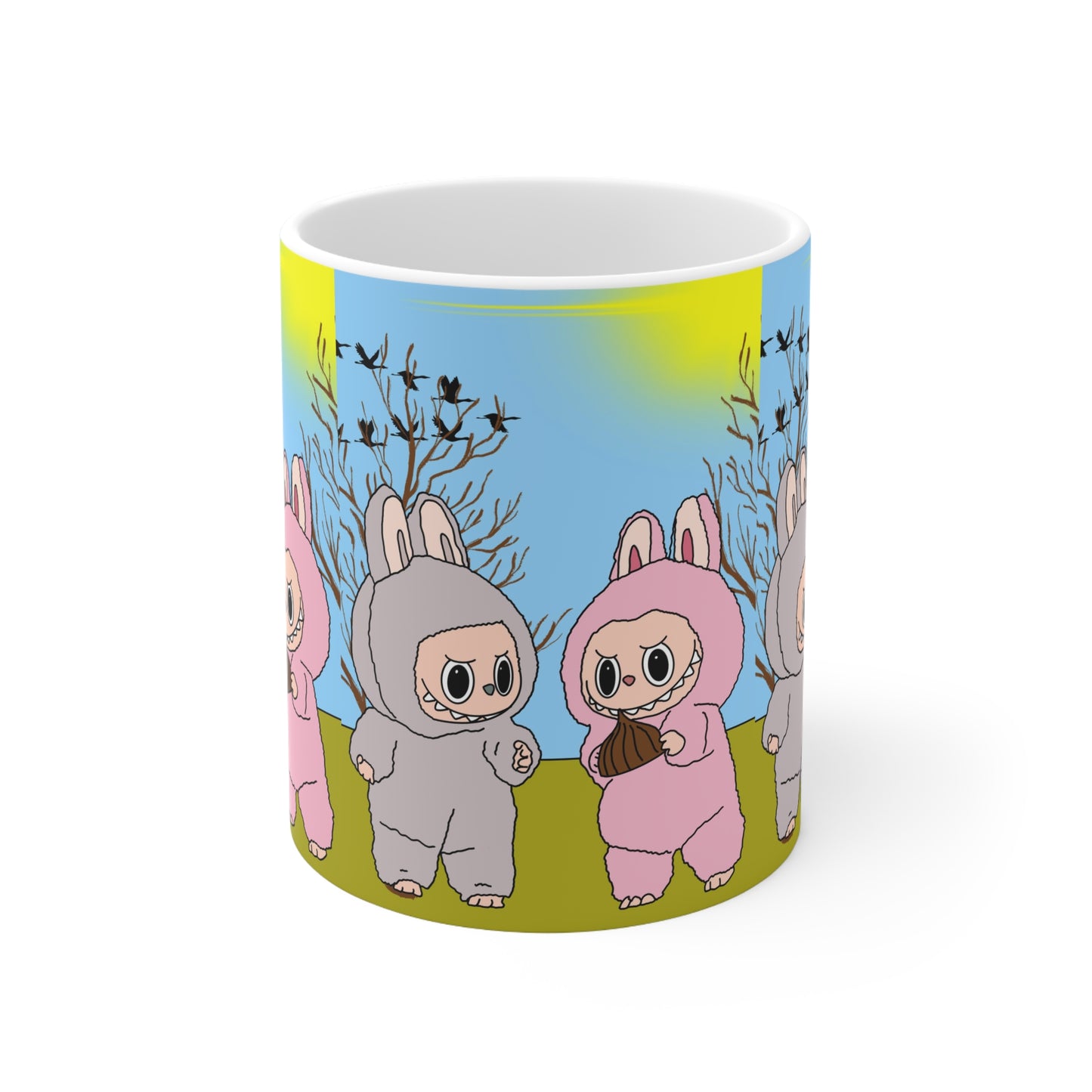 Cute Labubu Mug — Ceramic Coffee Cup