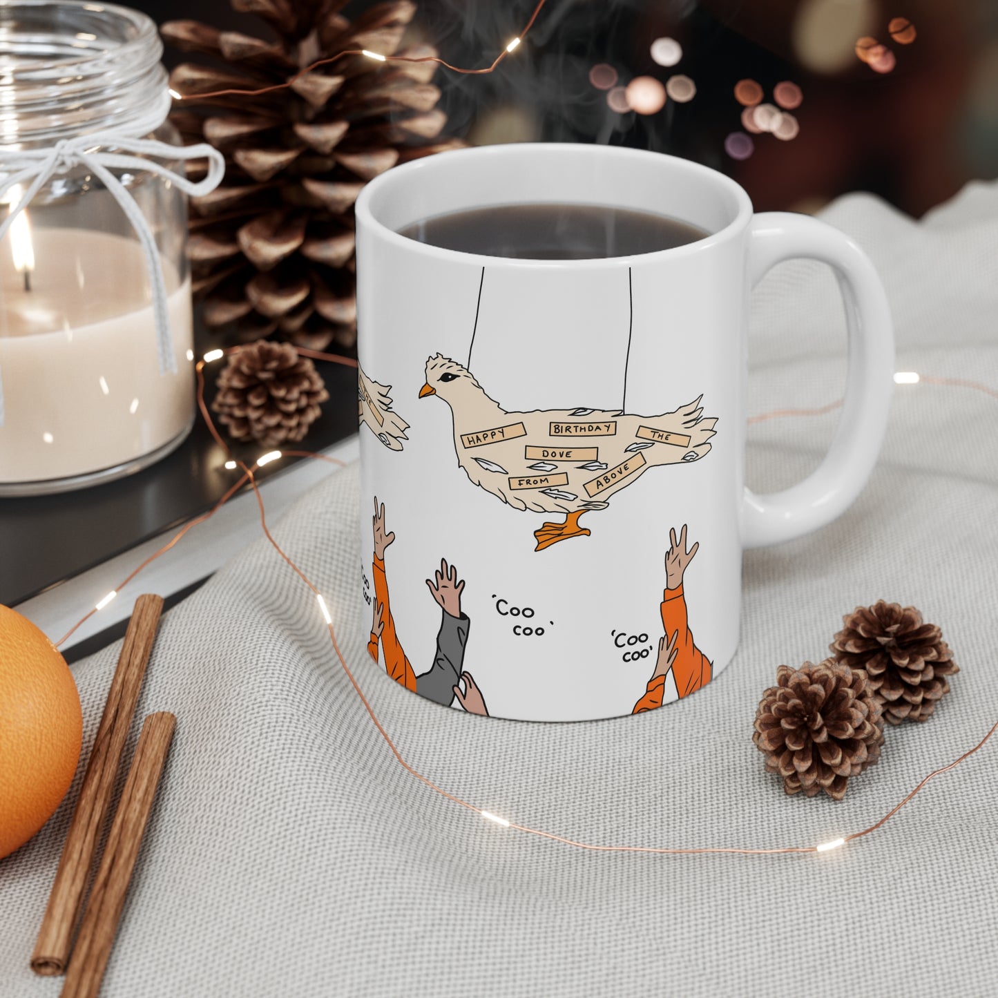Shooting Stars Dove From Above Birthday Mug