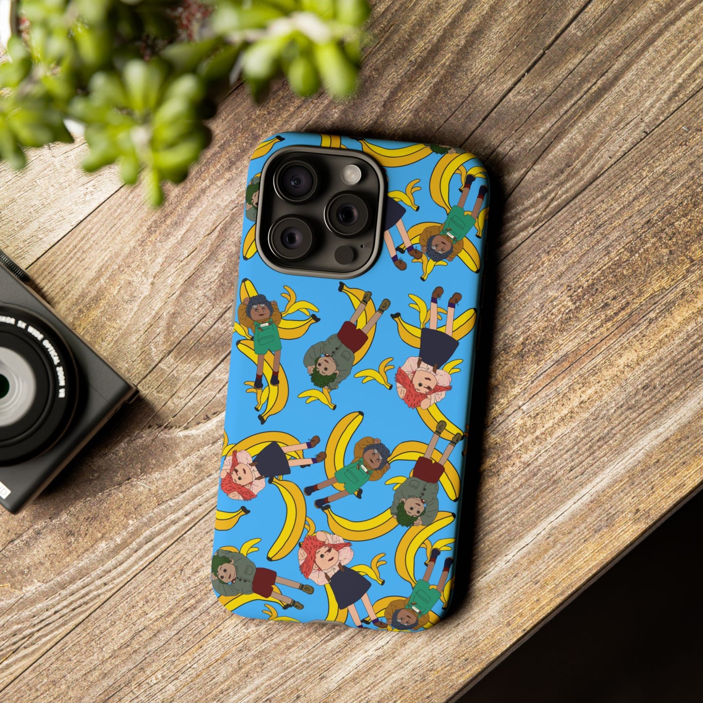 Banana Tots Pattern Phone Case — Cute Cartoon Phone Cover