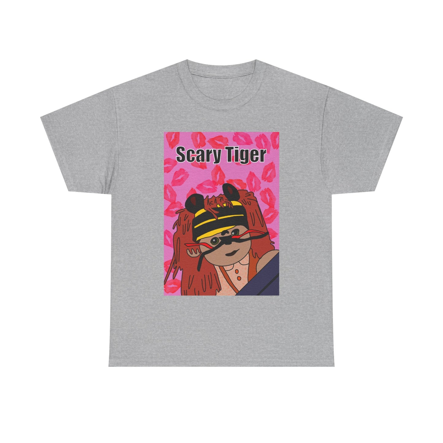 Limited Edition Valentines Day Scary Tiger Graphic Tee