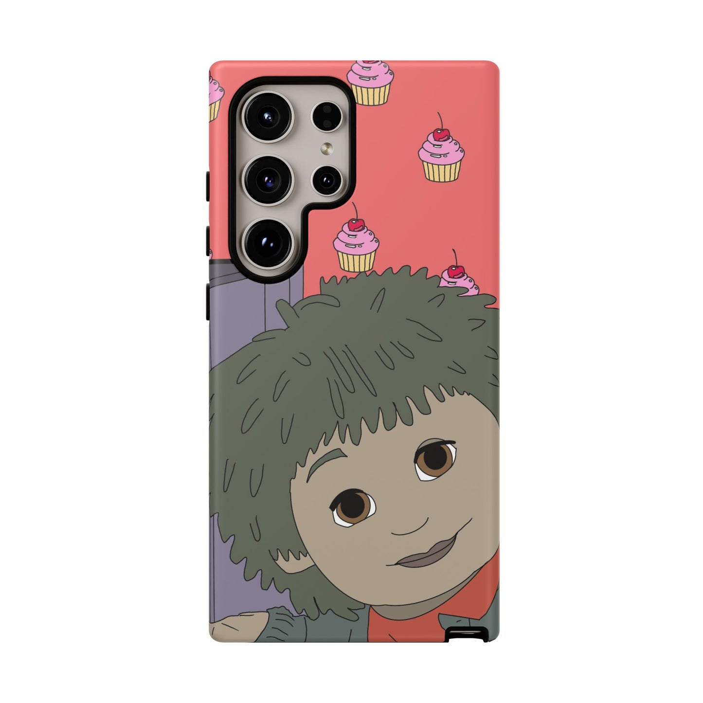 Cute Cupcake Tiny Phone Case — Whimsical Retro Character Protective Cover