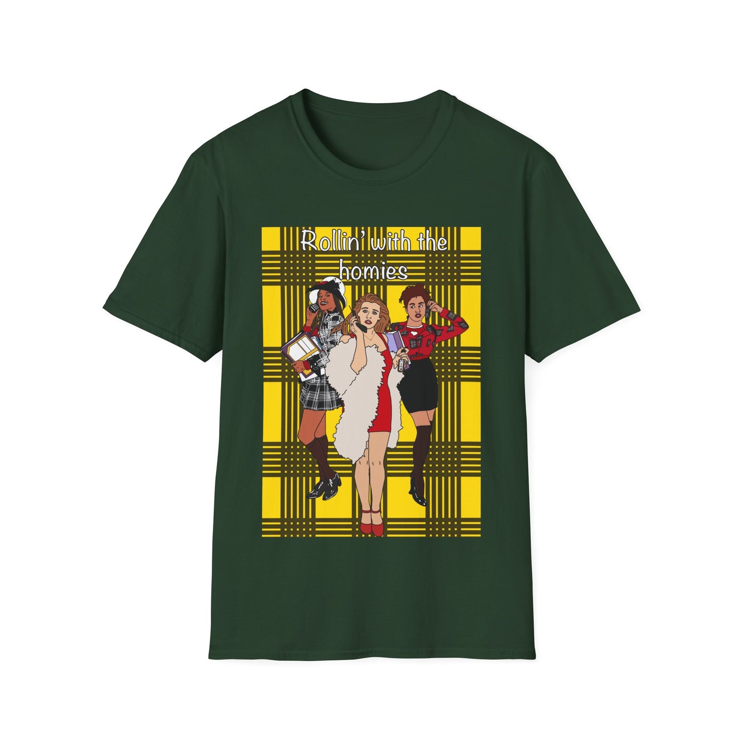 90s Clueless Graphic T-Shirt — ‘Clueless’ Plaid Inspired Retro Femme Tee