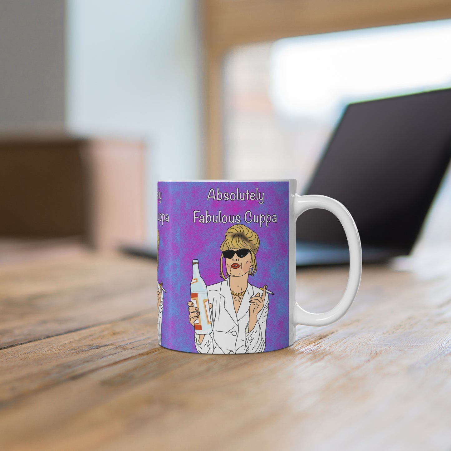 Absolutely Fabulous Cuppa Mug — Funny Retro Ceramic Coffee Cup