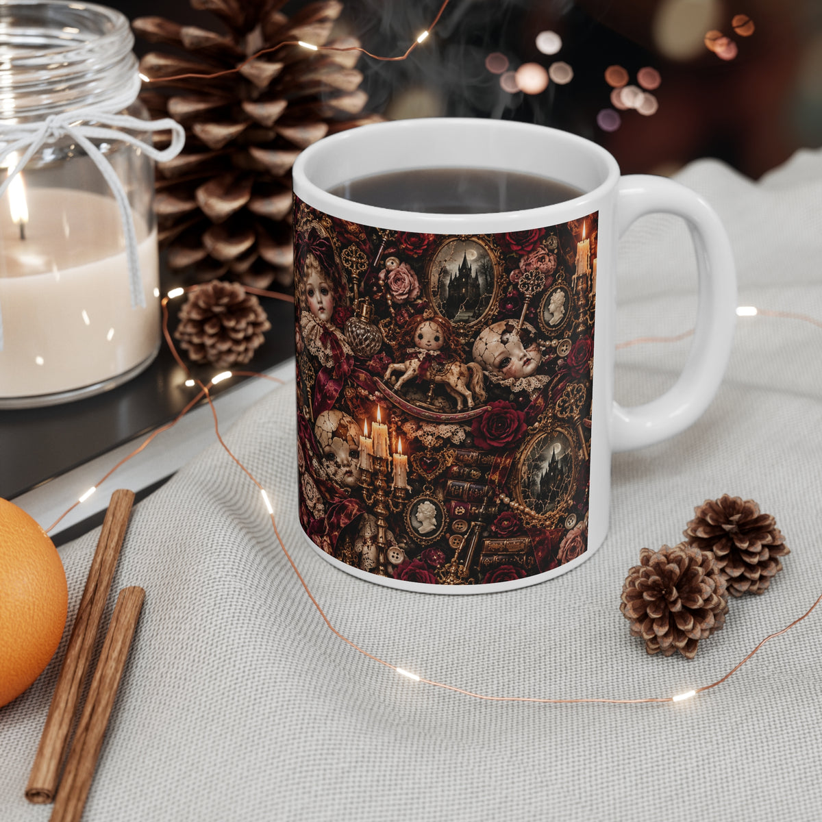 Victorian Doll | Gothic Pattern Mug | More Jam