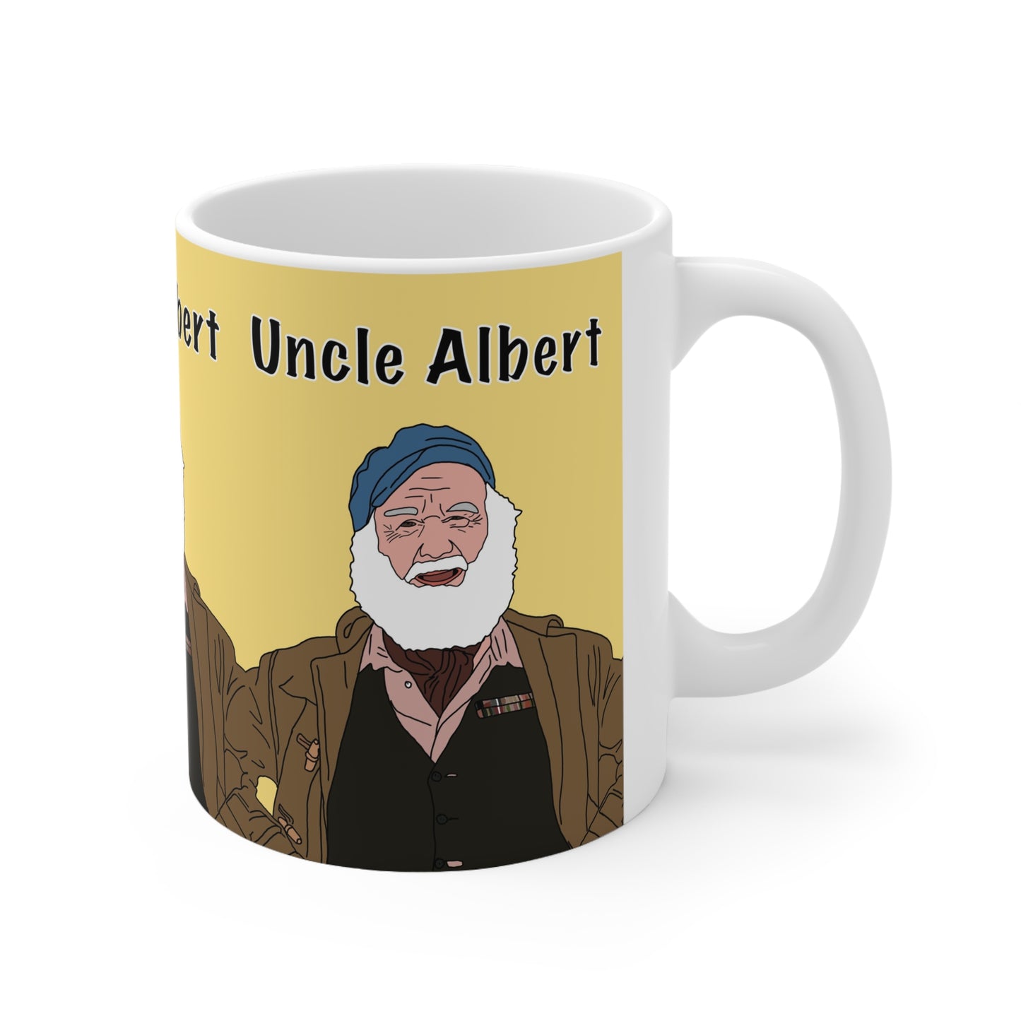 Uncle Albert Only Fools Ceramic Coffee Mug — Retro Bearded Sailor Design