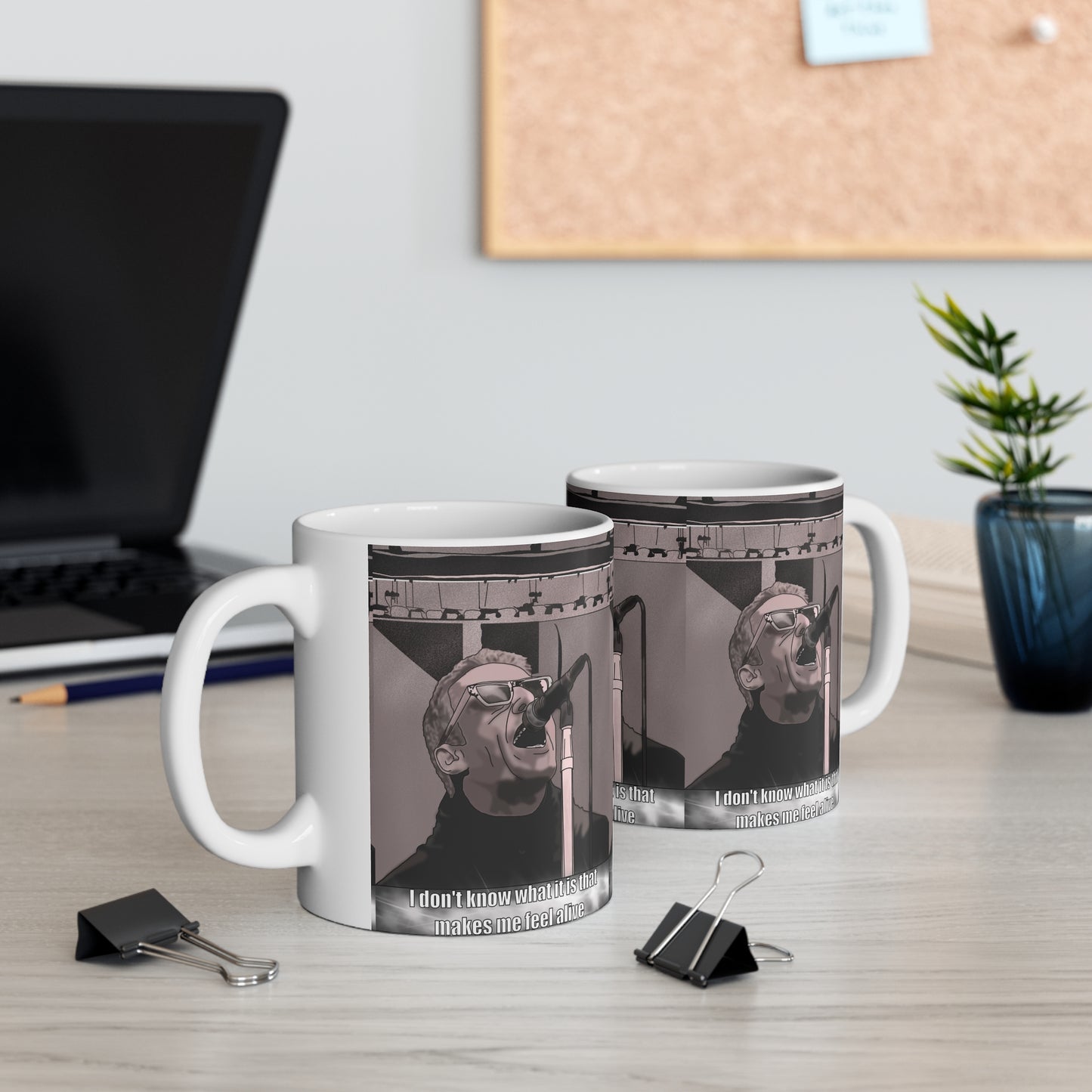 Liam Gallagher Oasis Reunion Need Each other Mug with Lyrics — Vintage Concert Ceramic Coffee Cup