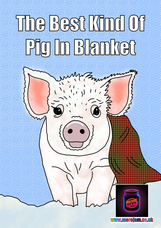 Christmas Card Vegan Pigs In Blankets