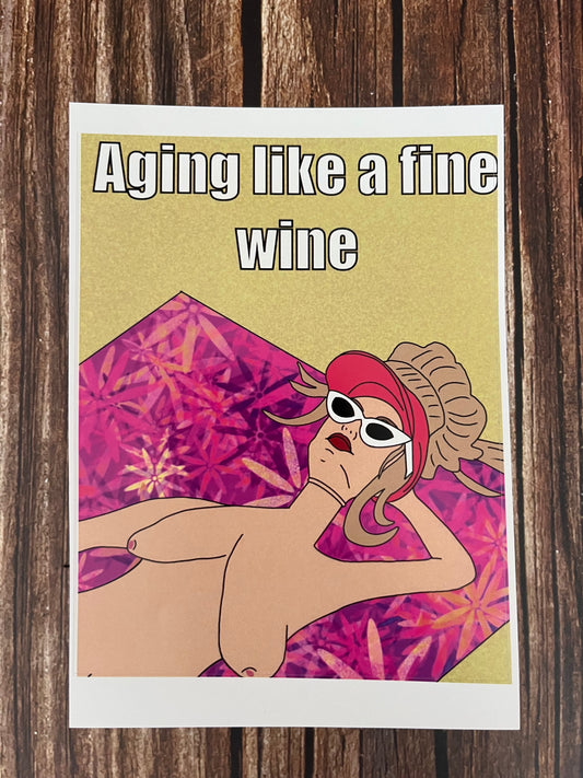 Barbie Aging Like A Fine Wine Wine Labels