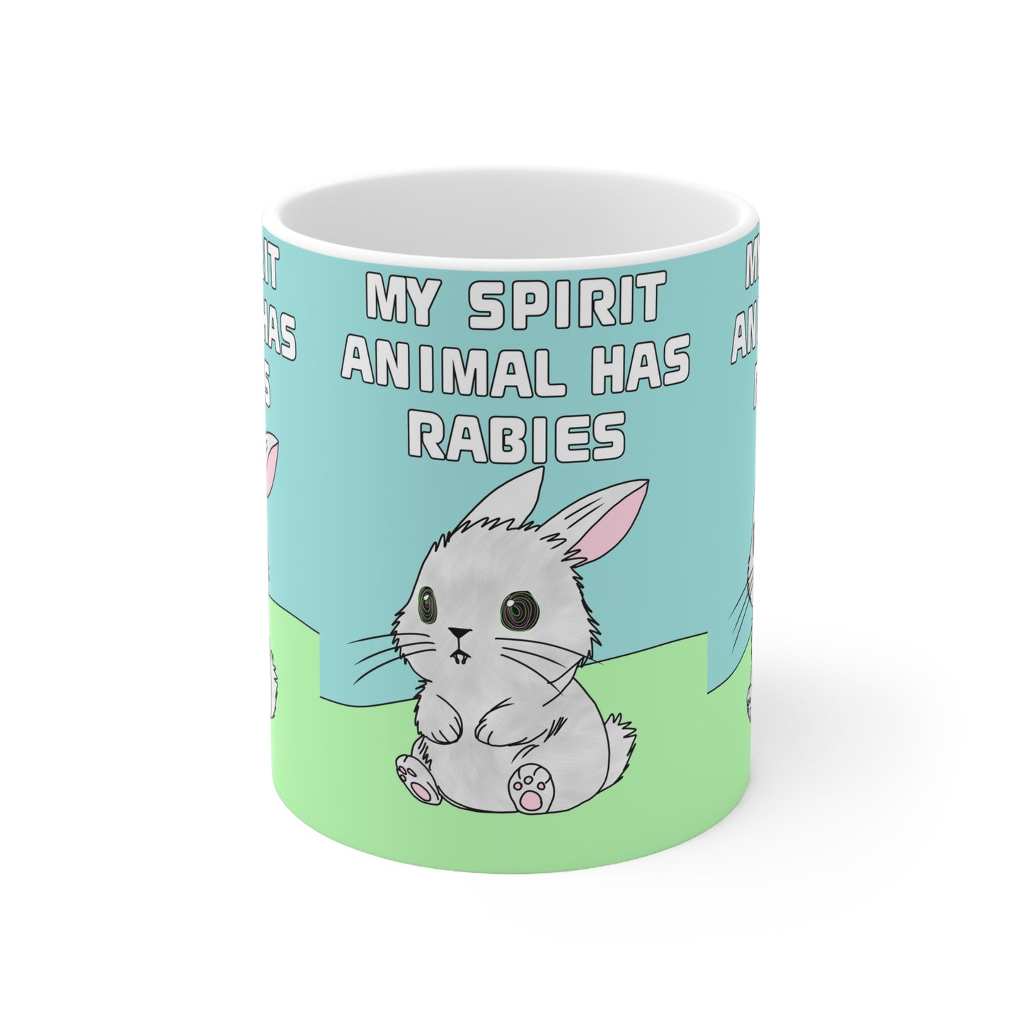My Spirit Animal Has Rabies | Funny Bunny Mug | More Jam