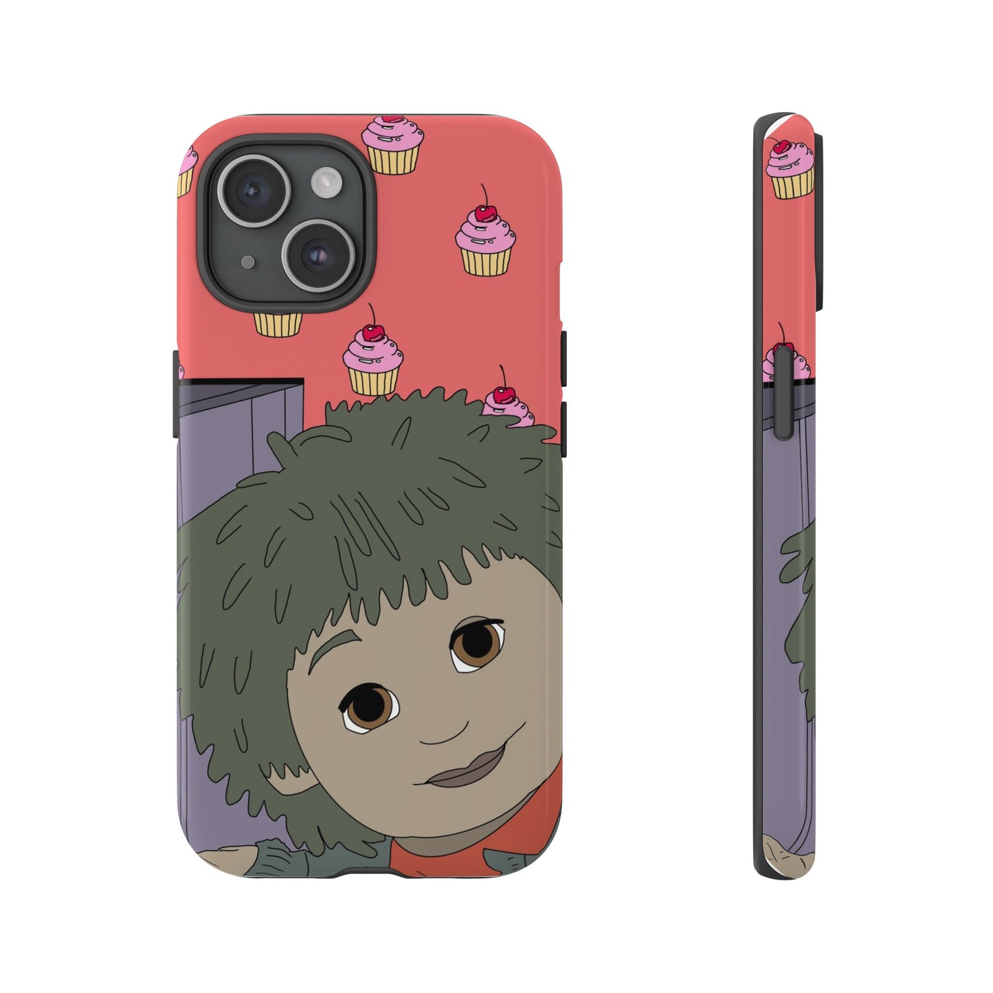 Cute Cupcake Tiny Phone Case — Whimsical Retro Character Protective Cover