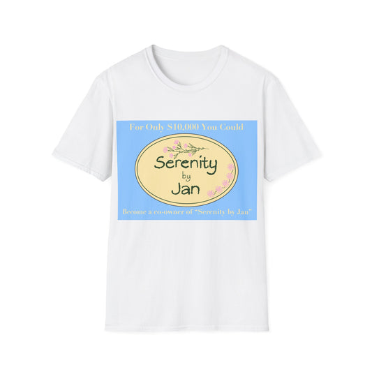 Serenity by Jan T-Shirt — Floral Relaxation Tee ("Serenity by Jan")