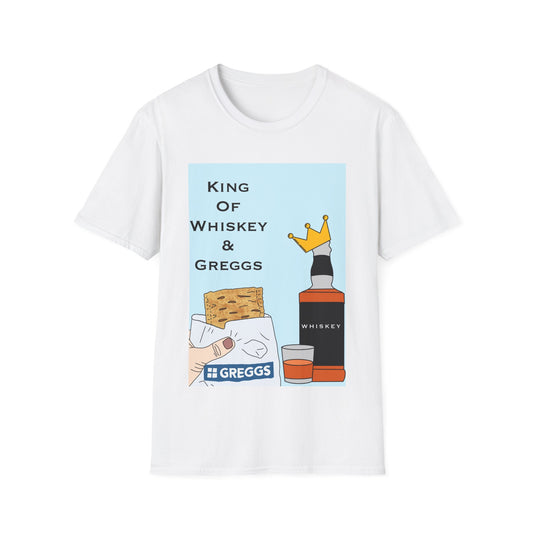 King of Whiskey & Greggs T-Shirt — Funny