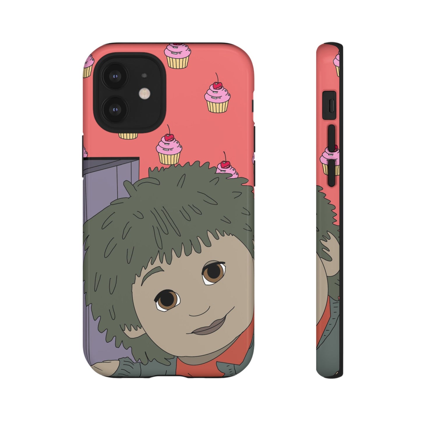 Cute Cupcake Tiny Phone Case — Whimsical Retro Character Protective Cover