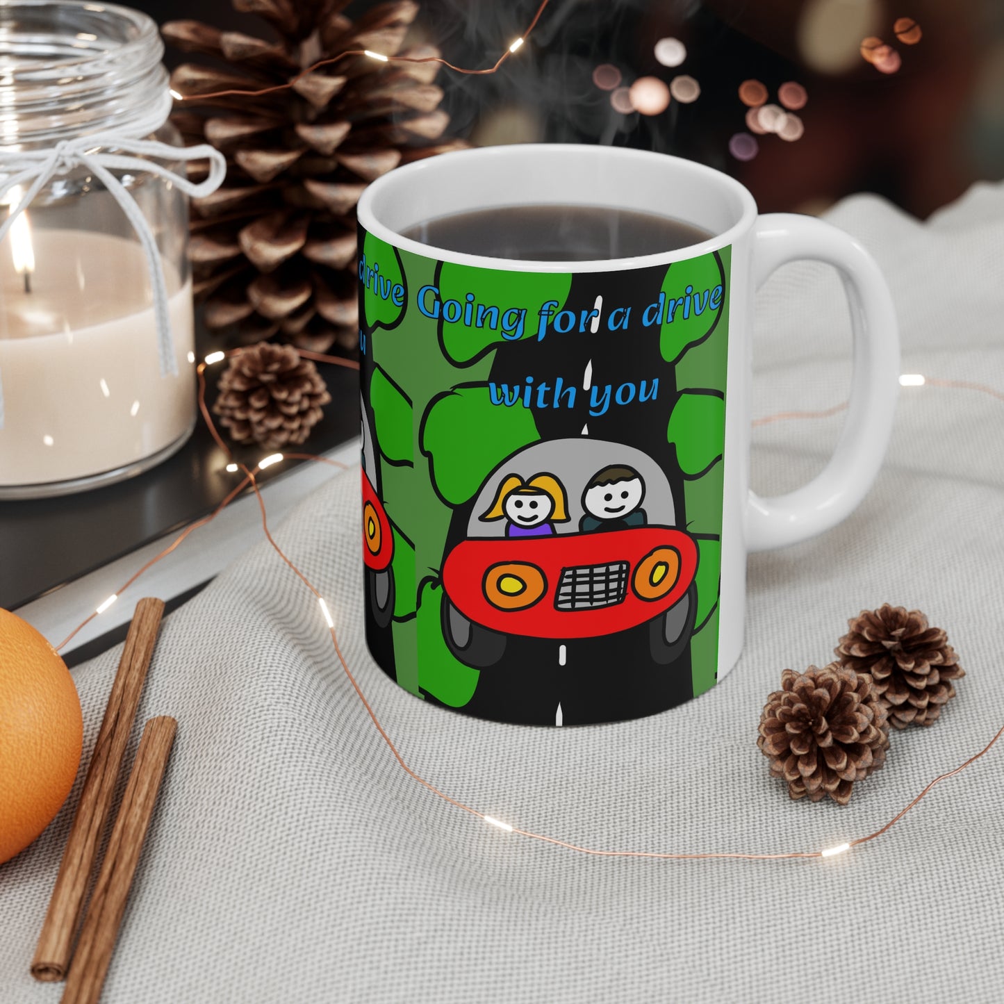 Drives With You | Funny Mug | More Jam