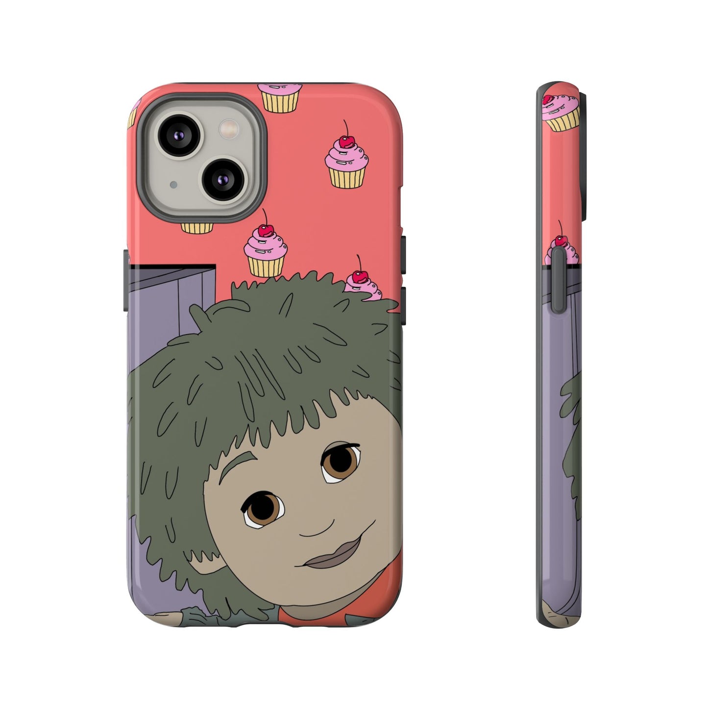 Cute Cupcake Tiny Phone Case — Whimsical Retro Character Protective Cover