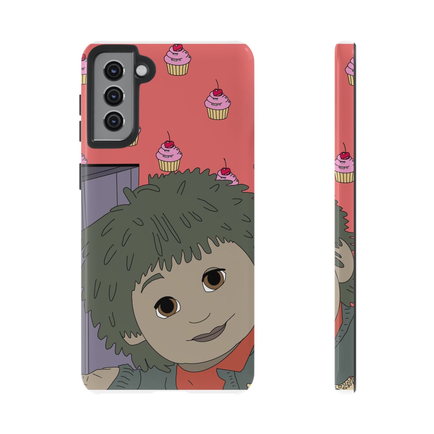 Cute Cupcake Tiny Phone Case — Whimsical Retro Character Protective Cover