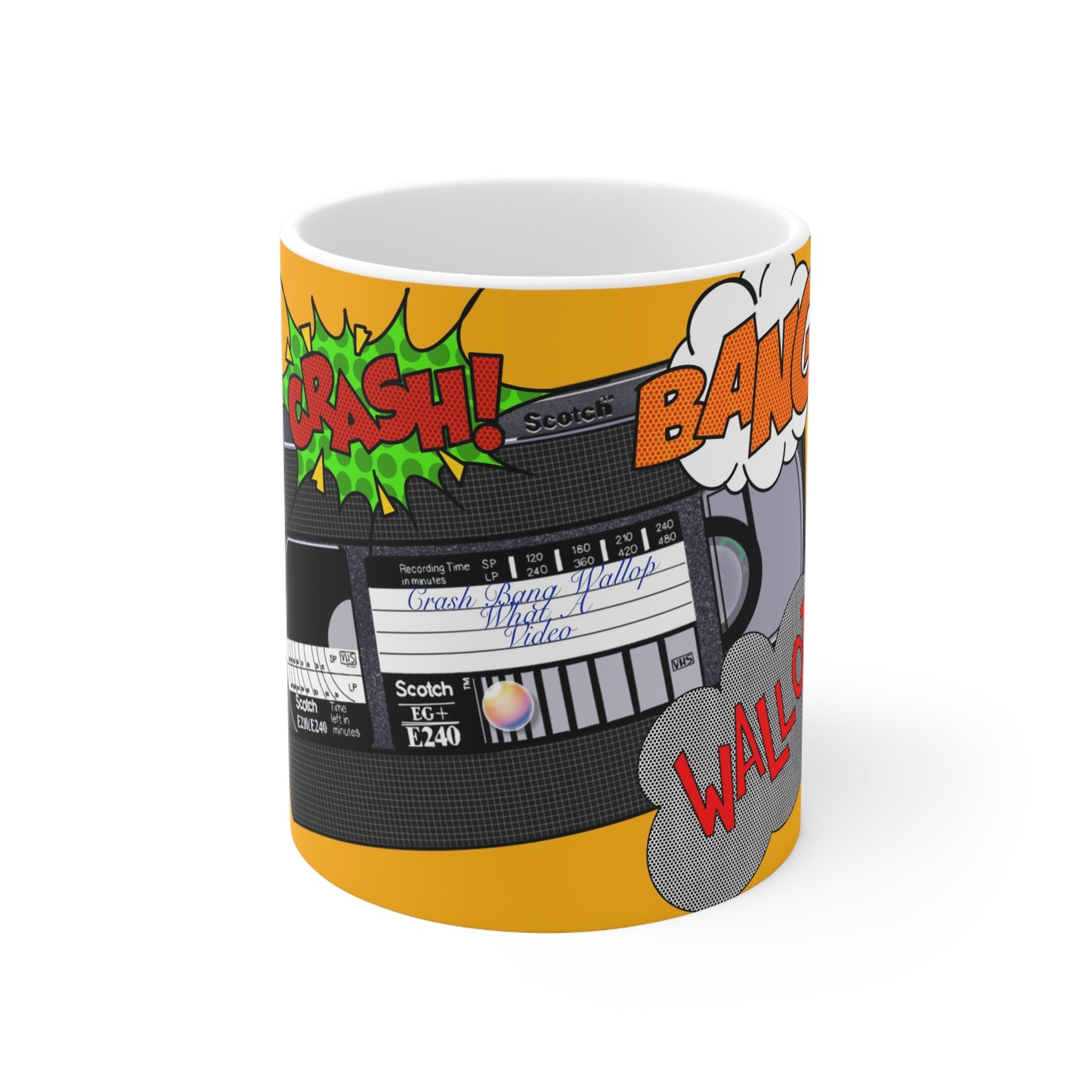 Retro Alan Partridge Pop Art Coffee Mug — 'Bang! Crash! Wallop!' 11oz & 15oz
