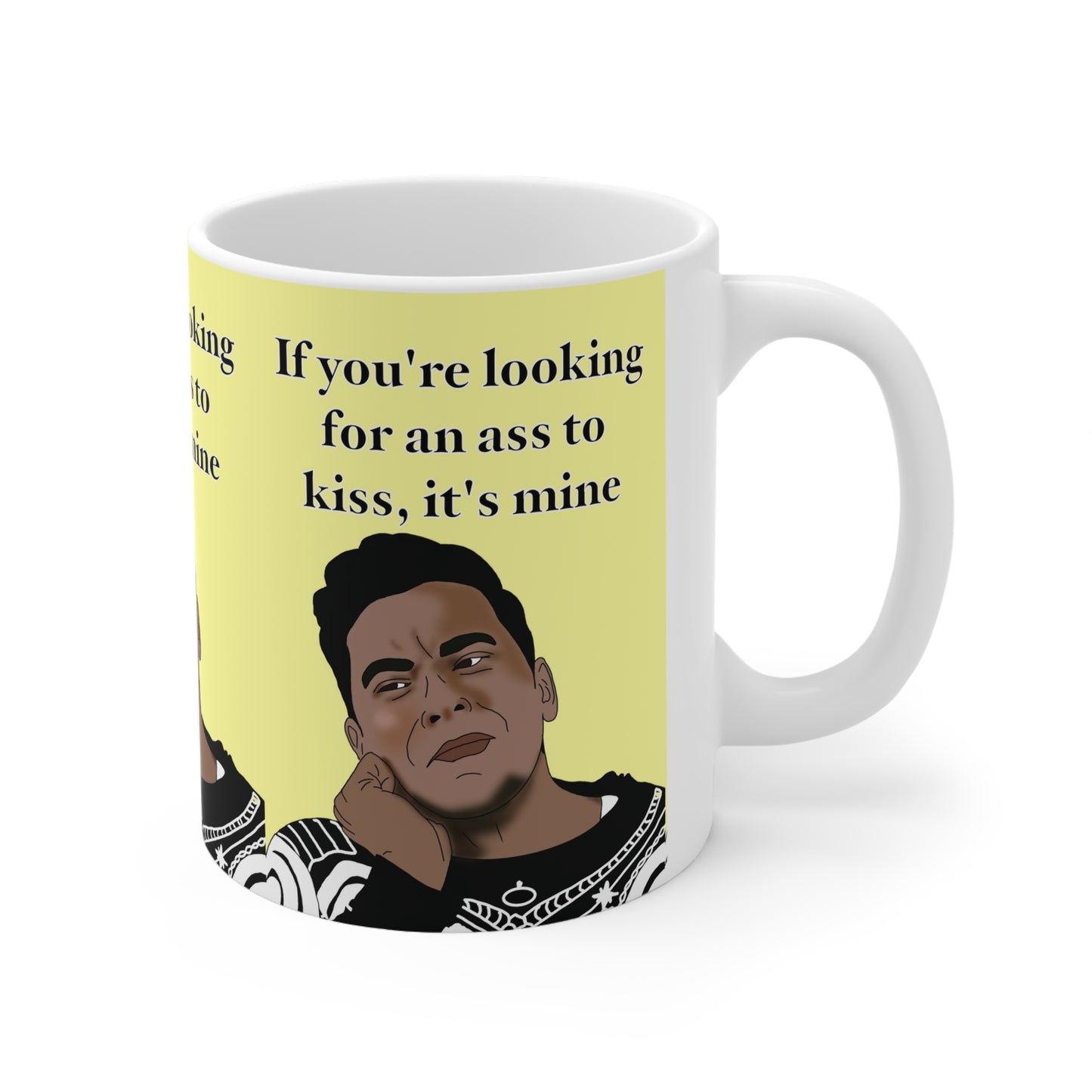 David Rose  — "If you're looking for an ass to kiss, it's mine" Funny Pop Culture Coffee Cup