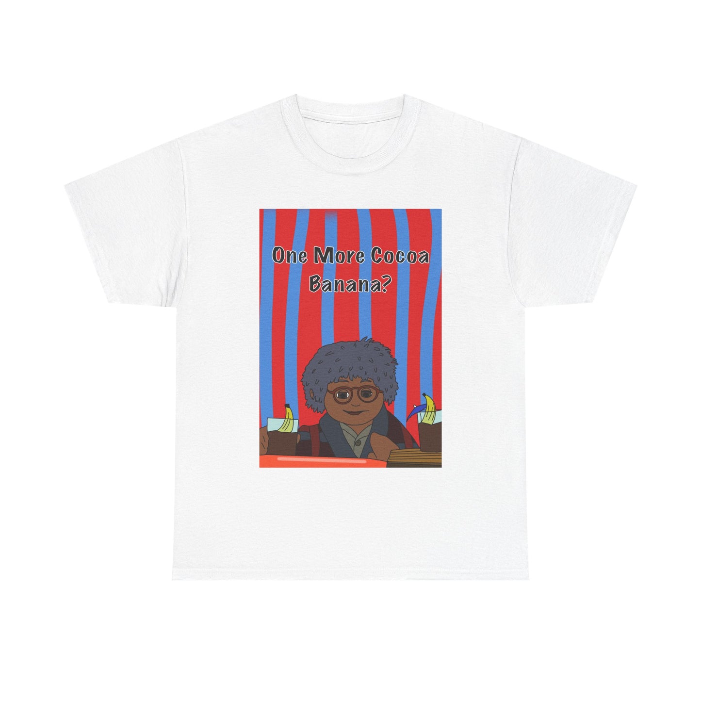 Graphic Tee — "One More Cocoa Banana?" Cozy Vintage Cartoon Holiday Shirt
