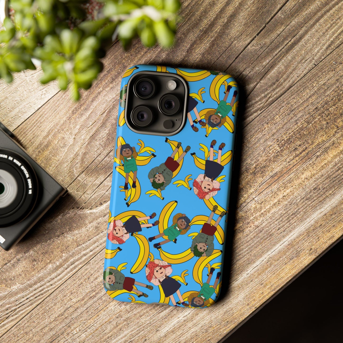 Banana Tots Pattern Phone Case — Cute Cartoon Phone Cover