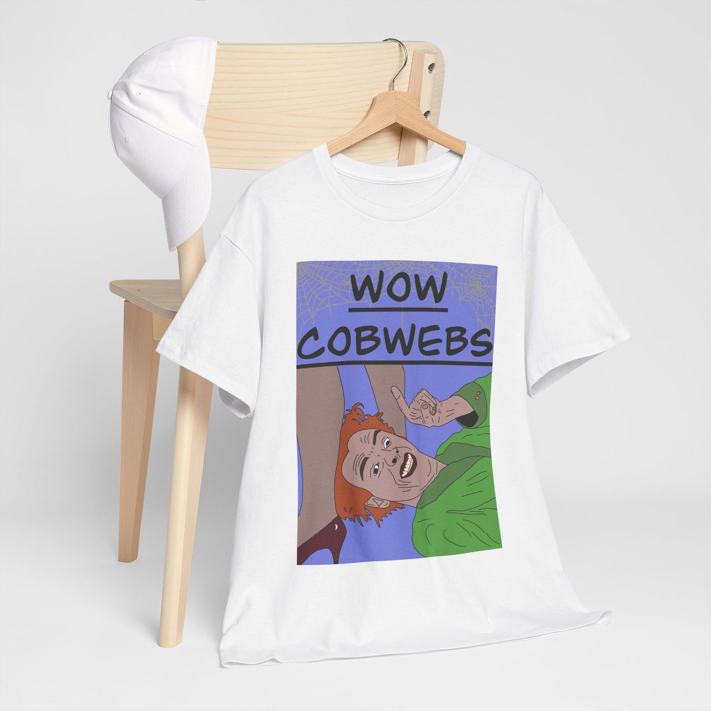 Drop Dead Fred T-Shirt — Funny "Wow Cobwebs" Retro Cartoon Tee