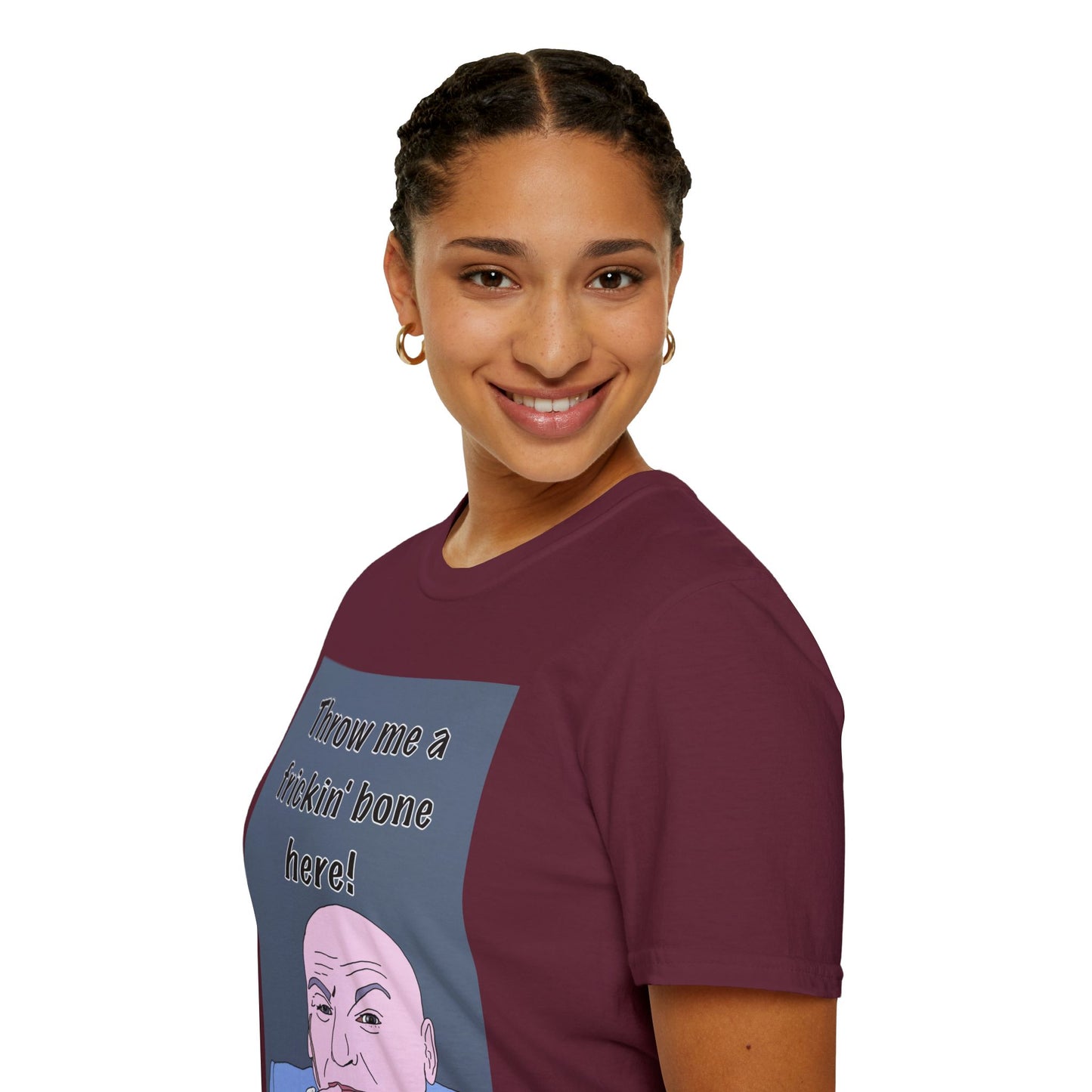 Dr Evil Austin Powers Throw Me a Frickin' Bone T-Shirt — Funny Meme Graphic Tee