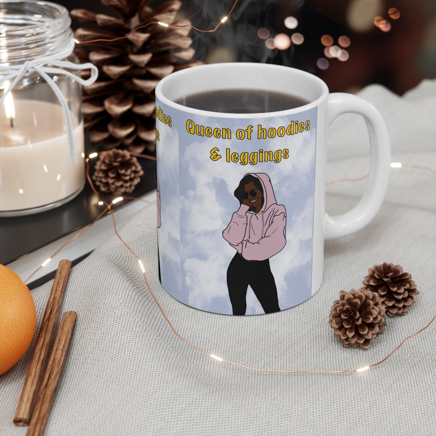 Leggings & Hoodie Queen | Funny Mug | More Jam