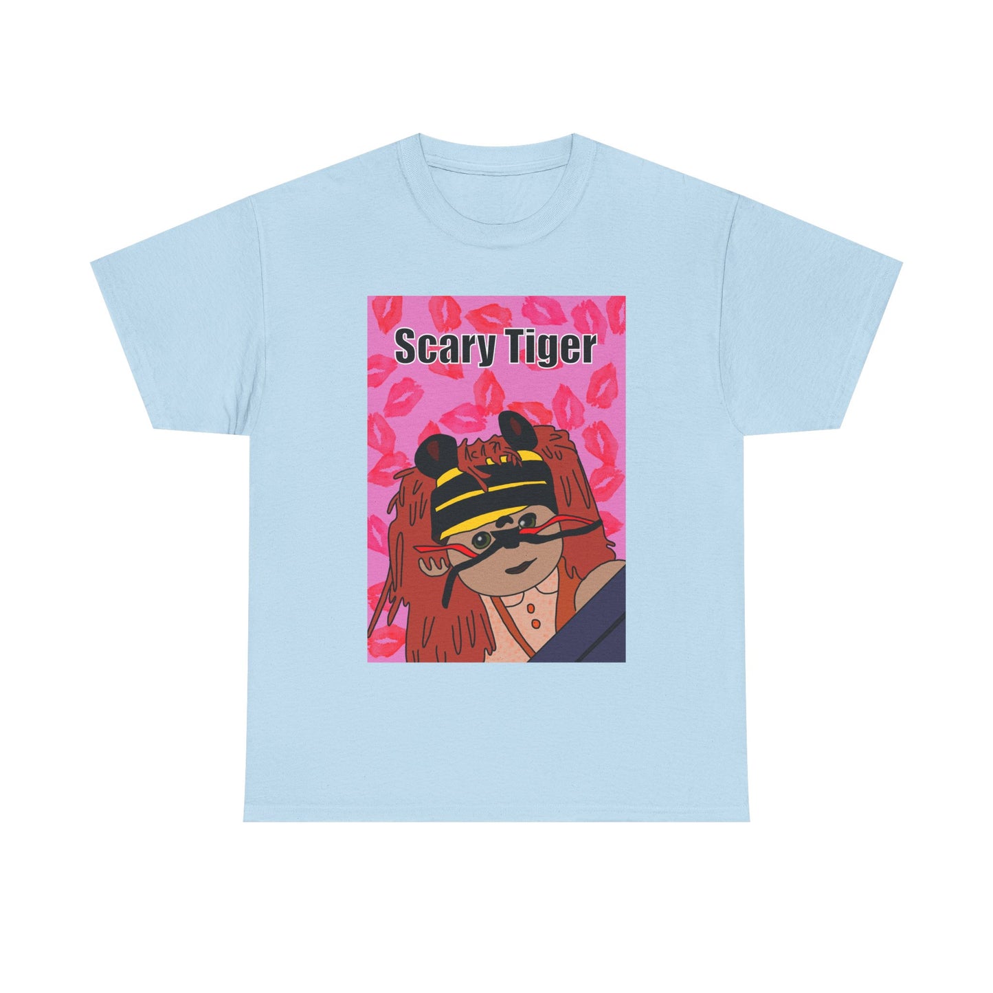Limited Edition Valentines Day Scary Tiger Graphic Tee