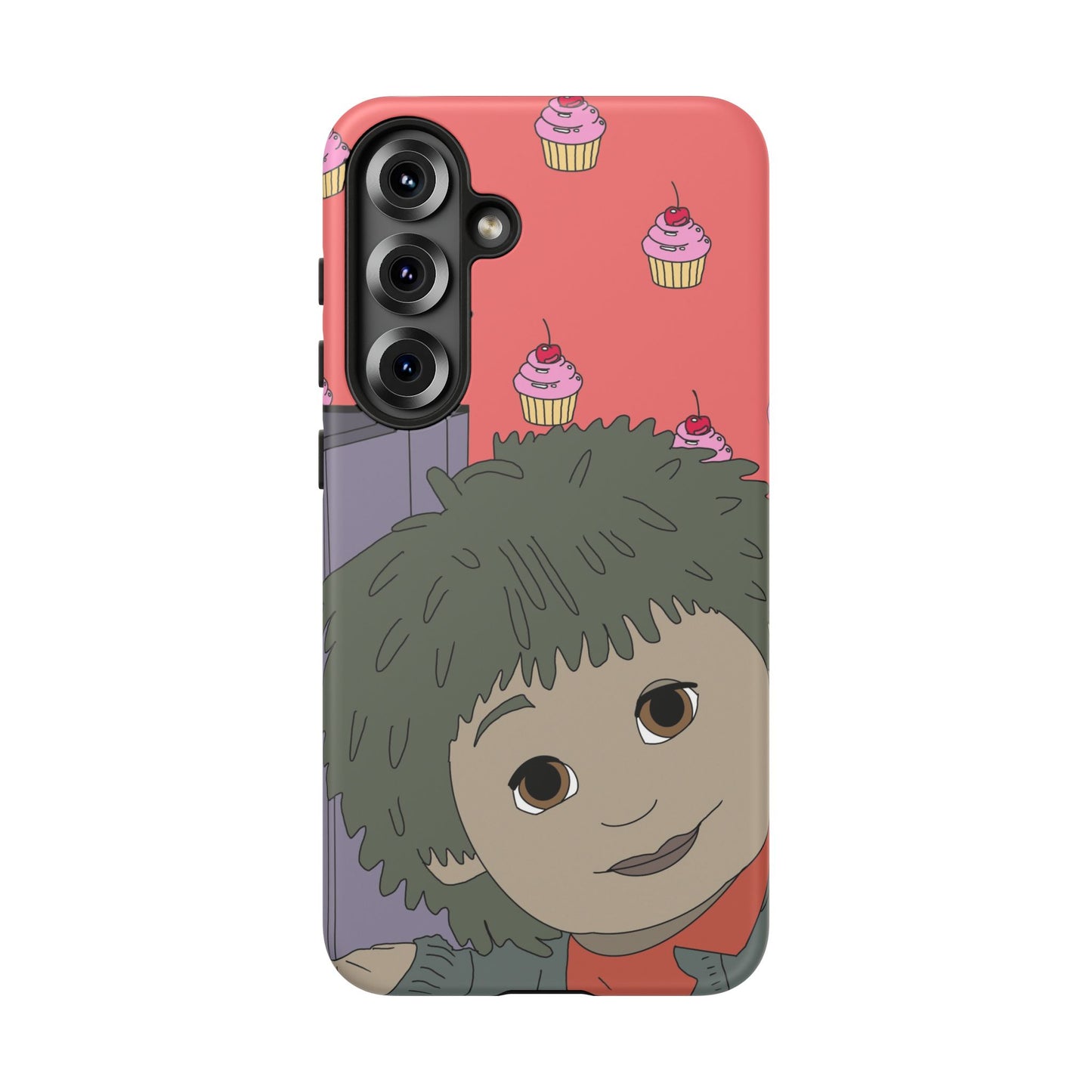 Cute Cupcake Tiny Phone Case — Whimsical Retro Character Protective Cover