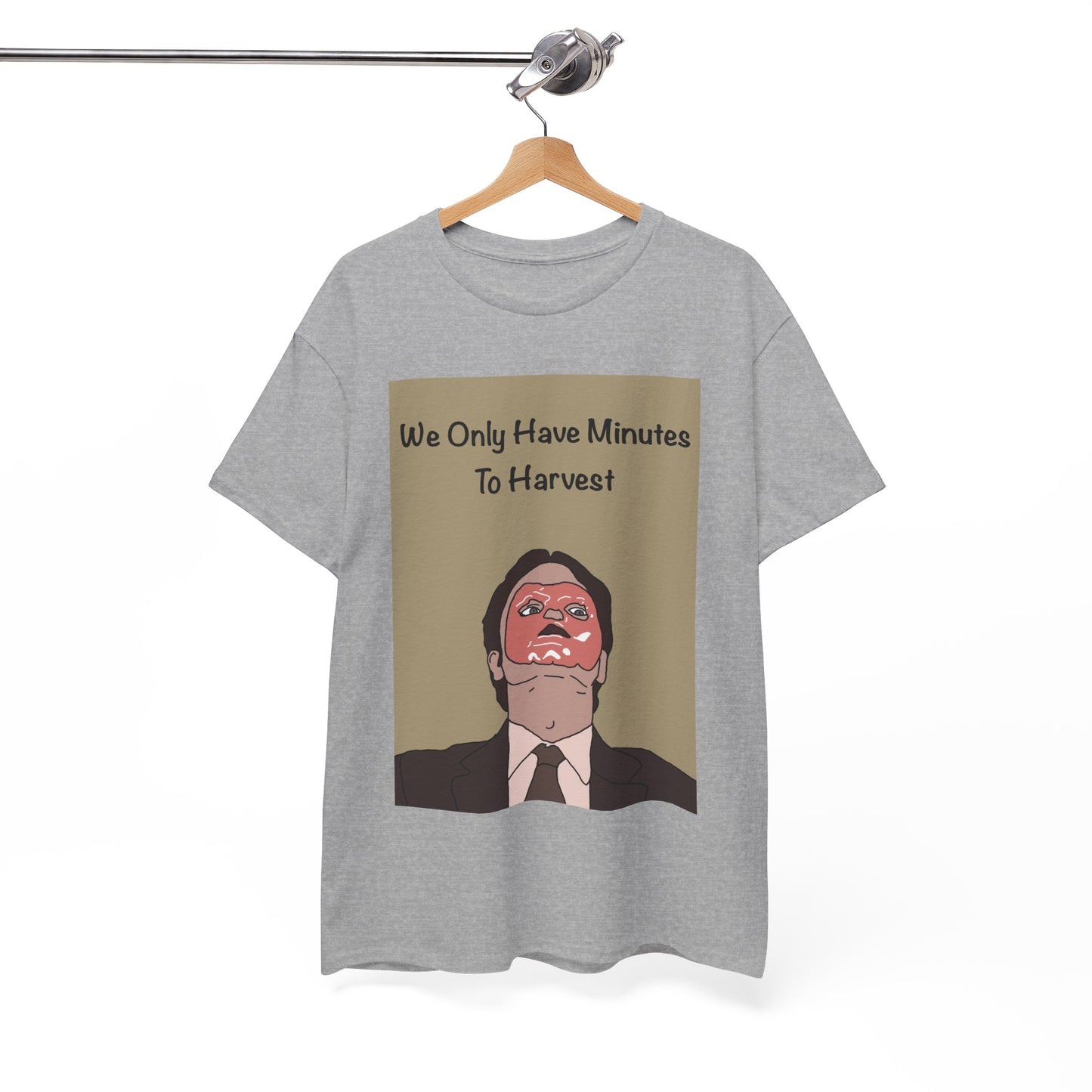 The Office Dwight Schrute Graphic T-Shirt — 'We Only Have Minutes To Harvest'
