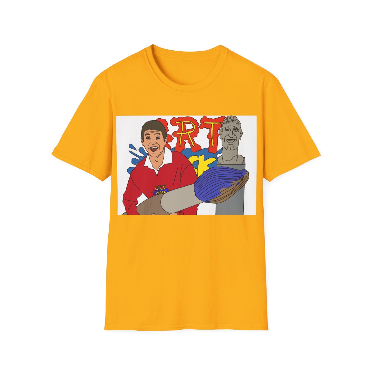 Art Attack 90s T-Shirt — Funny Graphic Tee