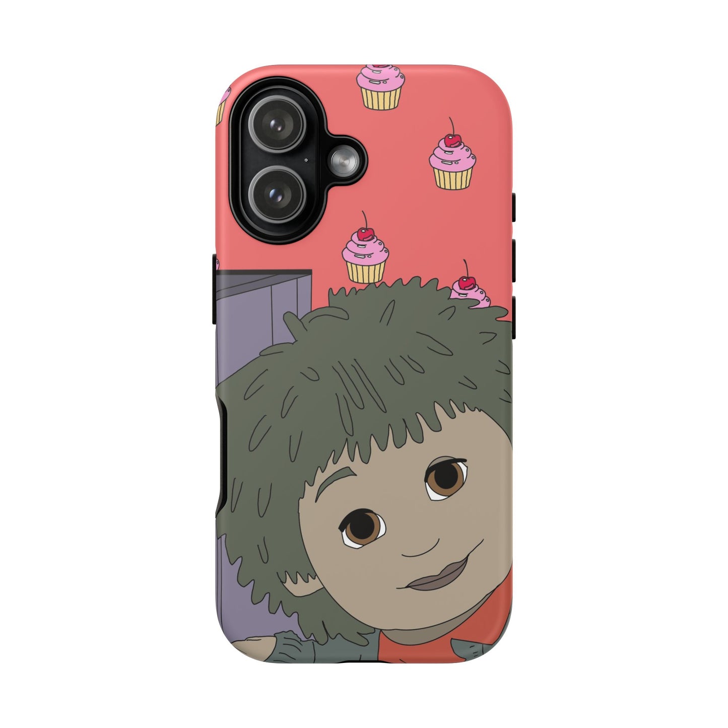 Cute Cupcake Tiny Phone Case — Whimsical Retro Character Protective Cover