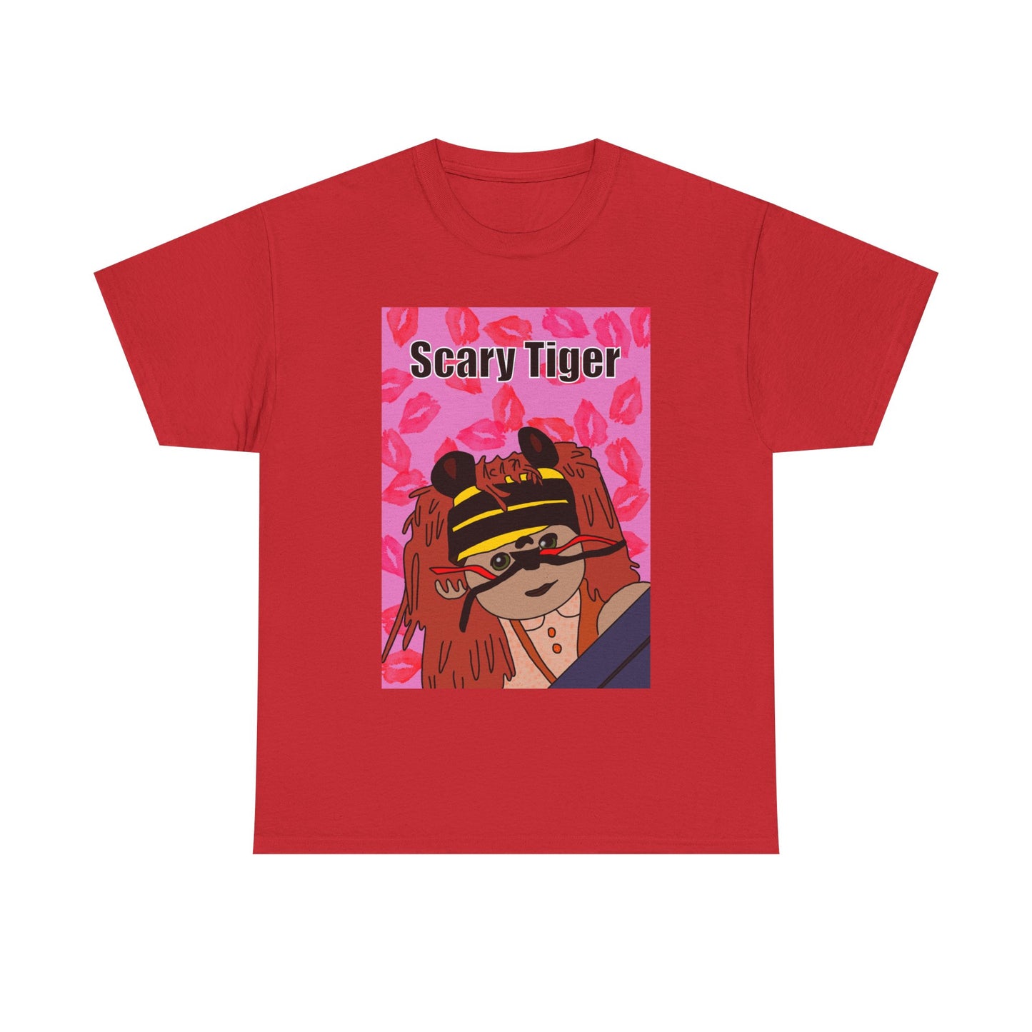 Limited Edition Valentines Day Scary Tiger Graphic Tee