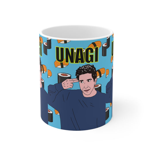 Unagi Mug – Funny Ross Geller Sushi Coffee Cup (11oz & 15oz)