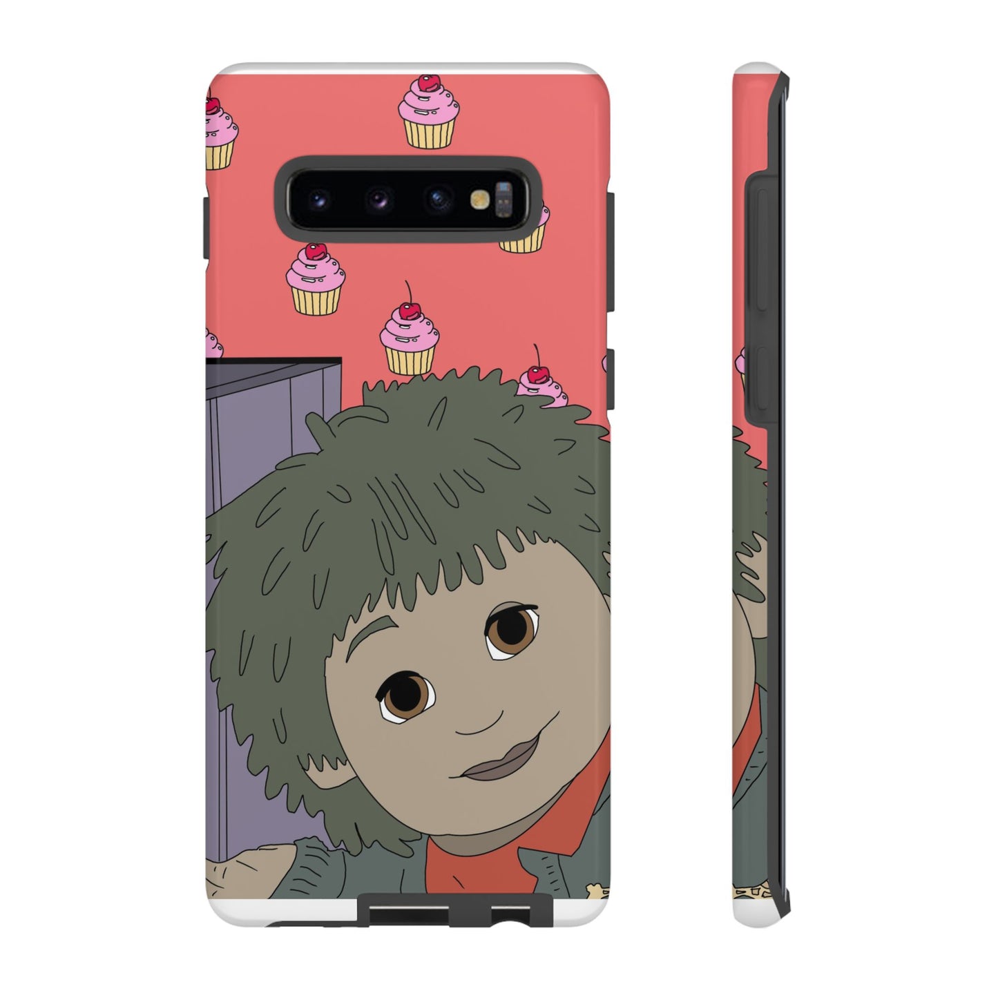 Cute Cupcake Tiny Phone Case — Whimsical Retro Character Protective Cover