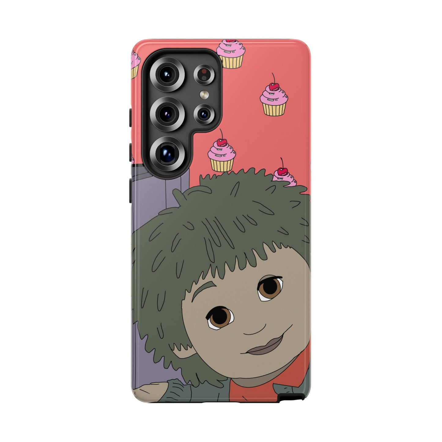 Cute Cupcake Tiny Phone Case — Whimsical Retro Character Protective Cover