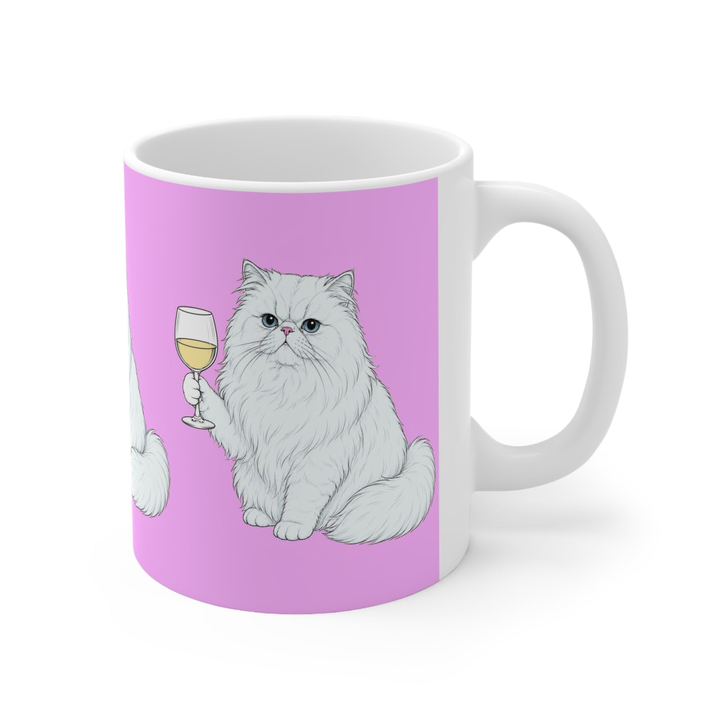 Persian Cat | Pink Wine Mug | More Jam