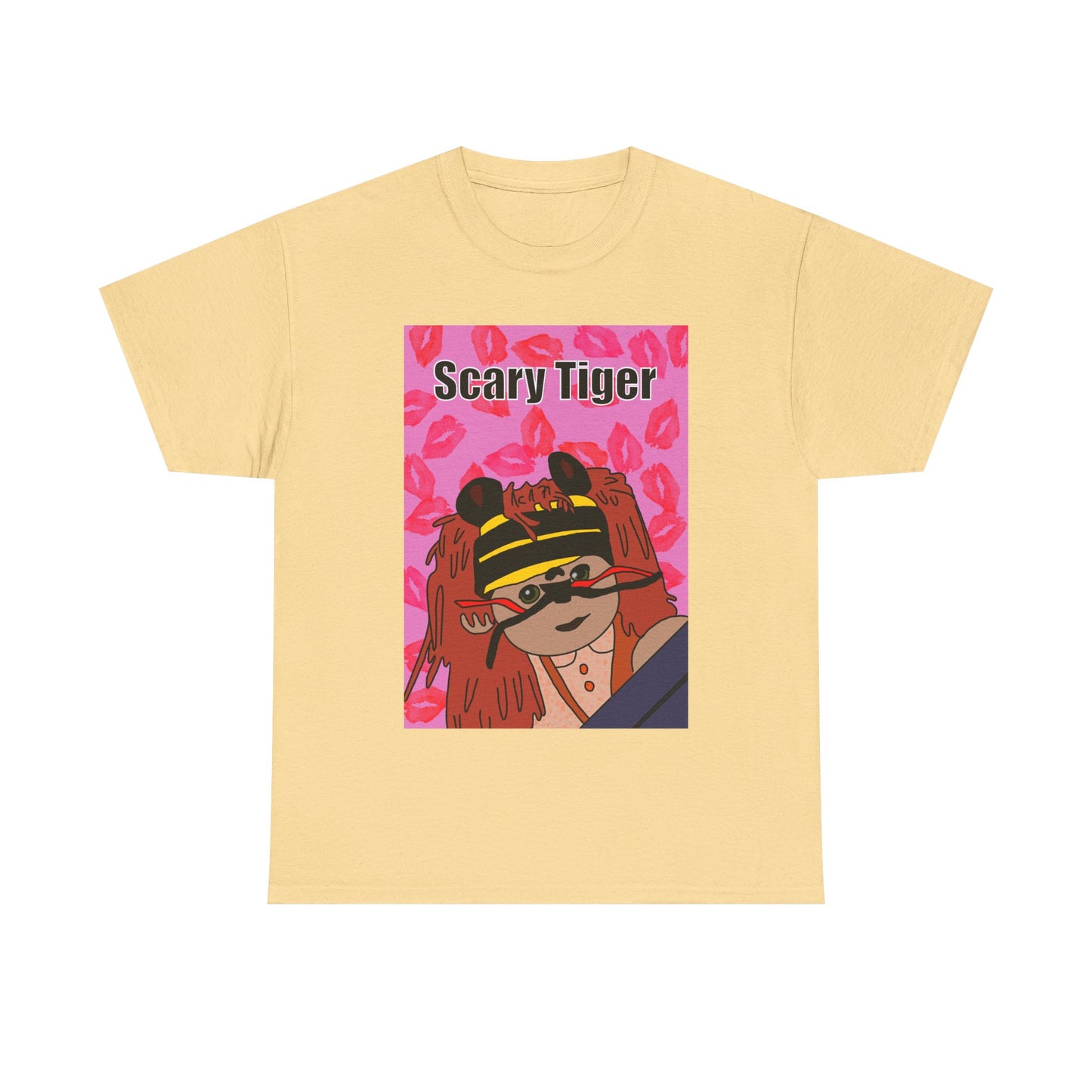 Limited Edition Valentines Day Scary Tiger Graphic Tee