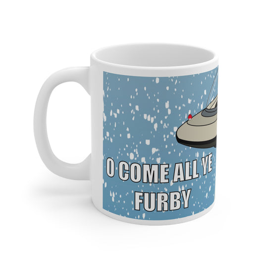 90s O Come All Ye Furby | Christmas Mug | More Jam