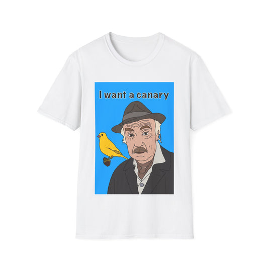 Only Fools & Horses T-Shirt — “I Want A Canary” Vintage Grandad Portrait Tee