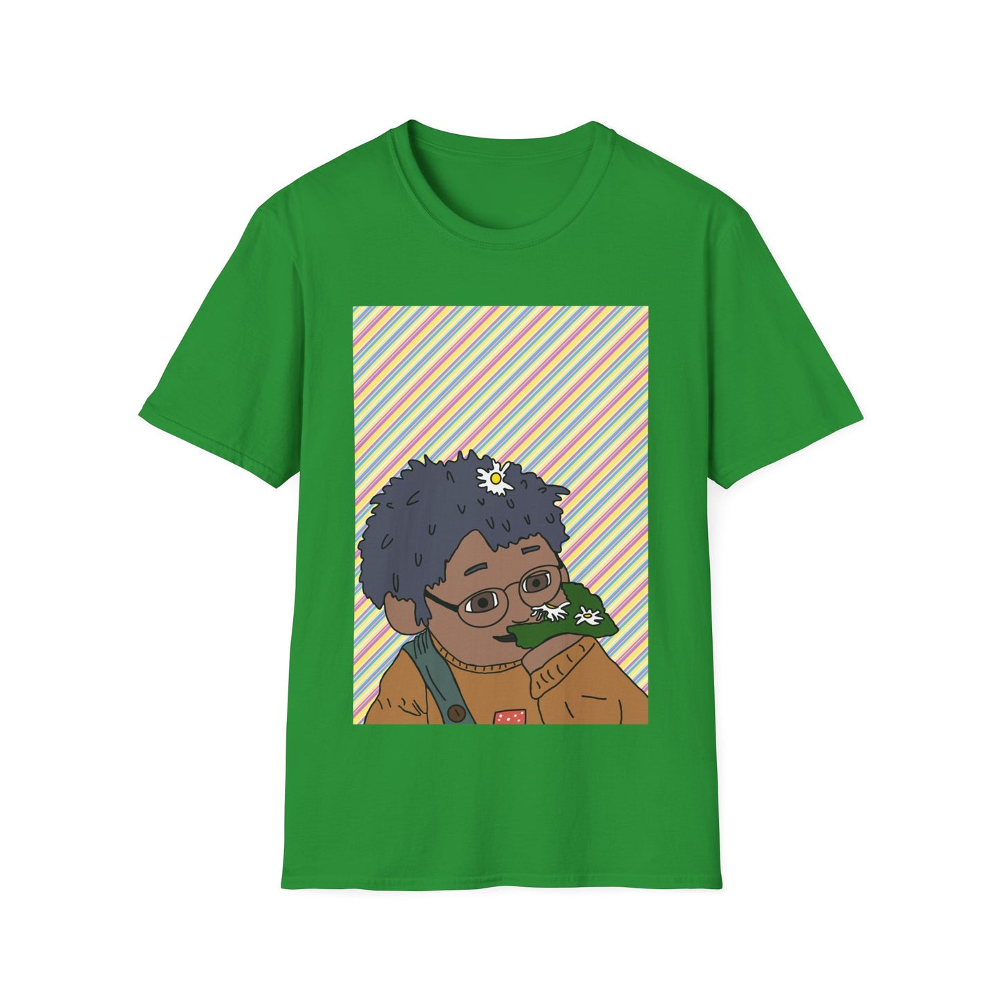 Retro T‑Shirt — Tom Sniffing Flowers Graphic Tee