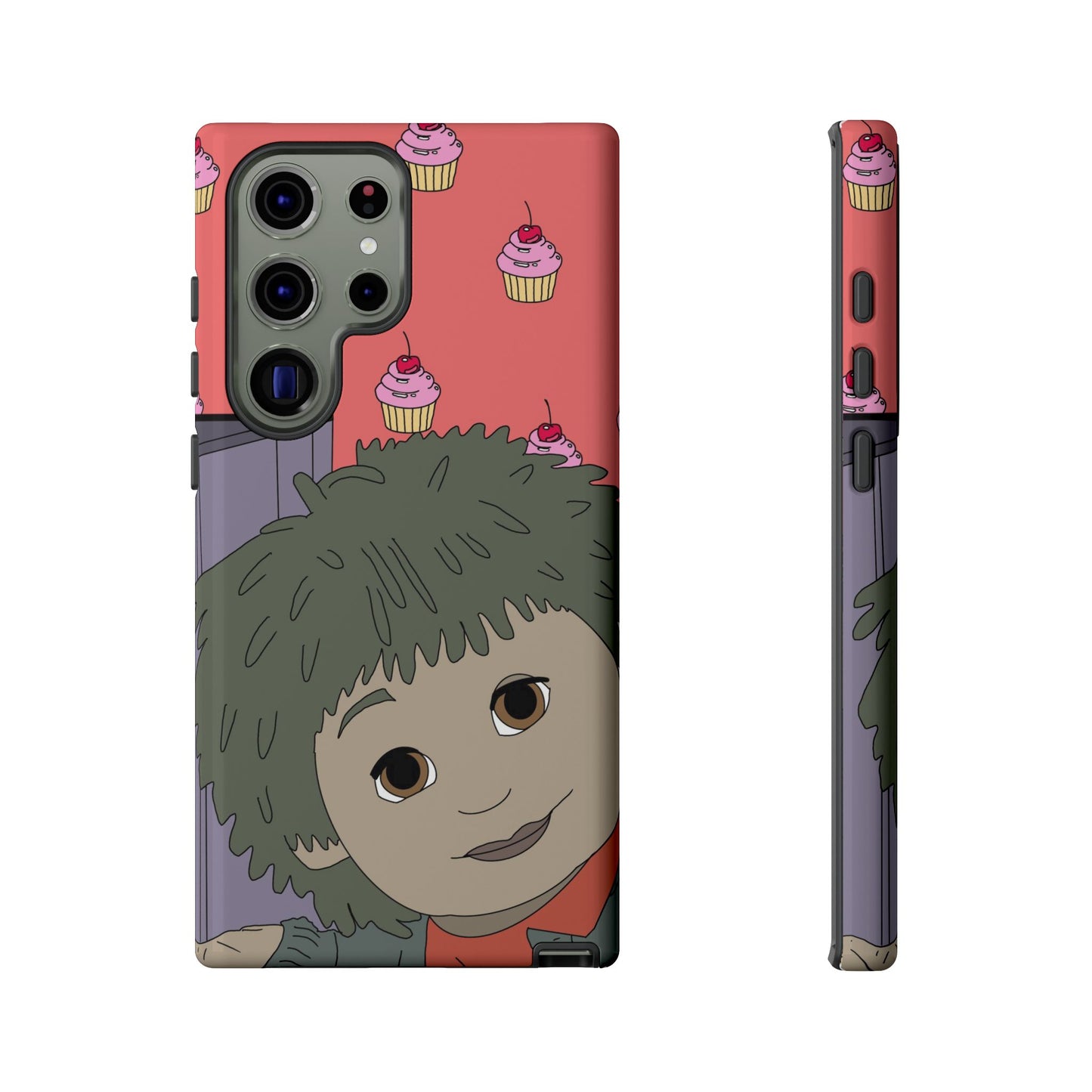 Cute Cupcake Tiny Phone Case — Whimsical Retro Character Protective Cover