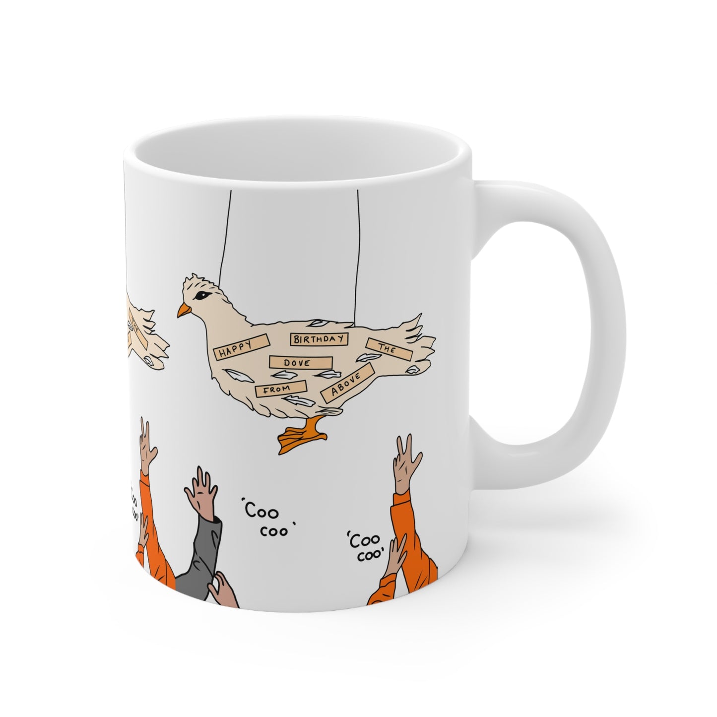 Shooting Stars Dove From Above Birthday Mug
