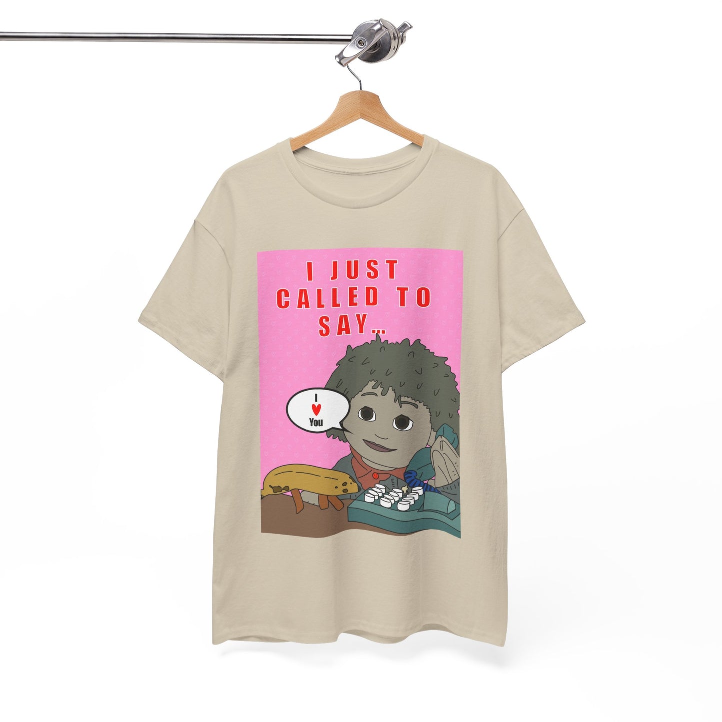 Limited Edition Valentines Day “I Just Called to Say I  You” Cartoon Graphic T-Shirt