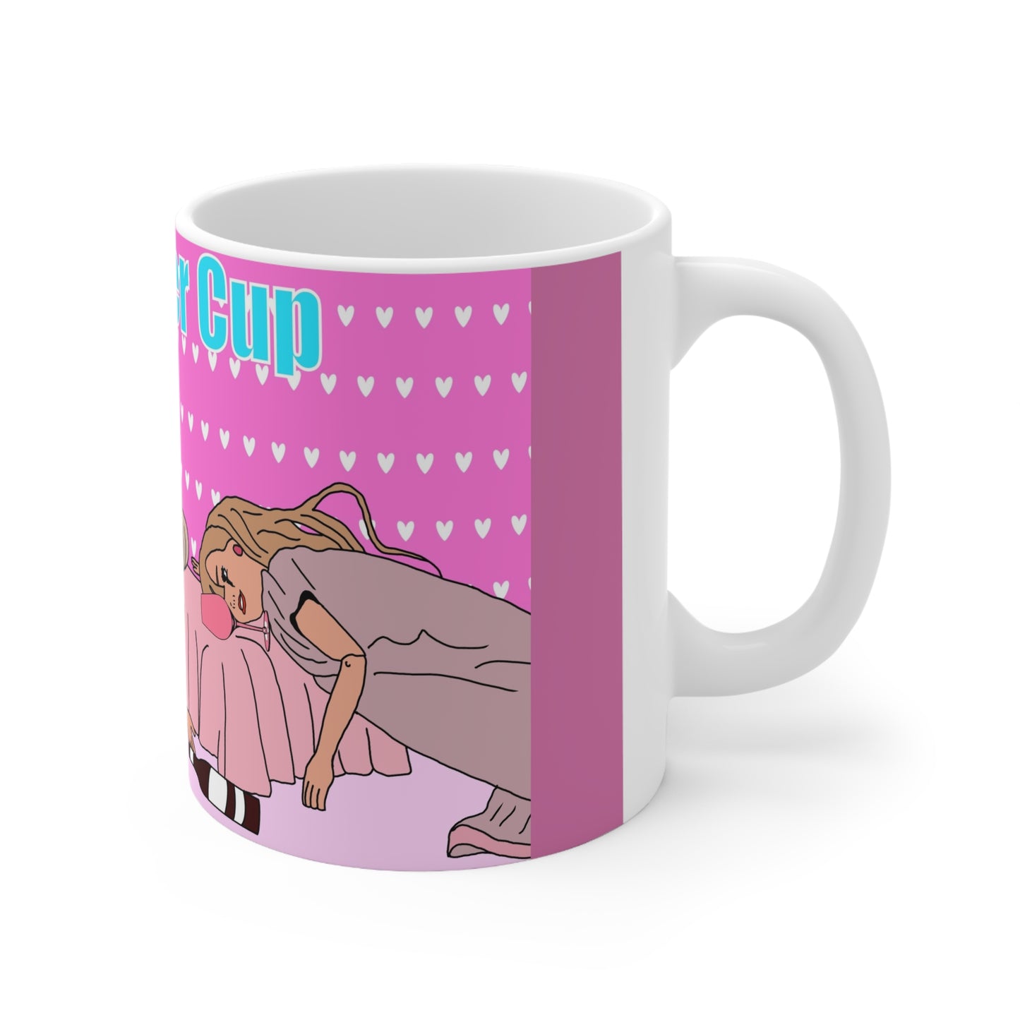 Hangover Cup Ceramic Coffee Mug — Funny Pink Bachelorette / Girls Night