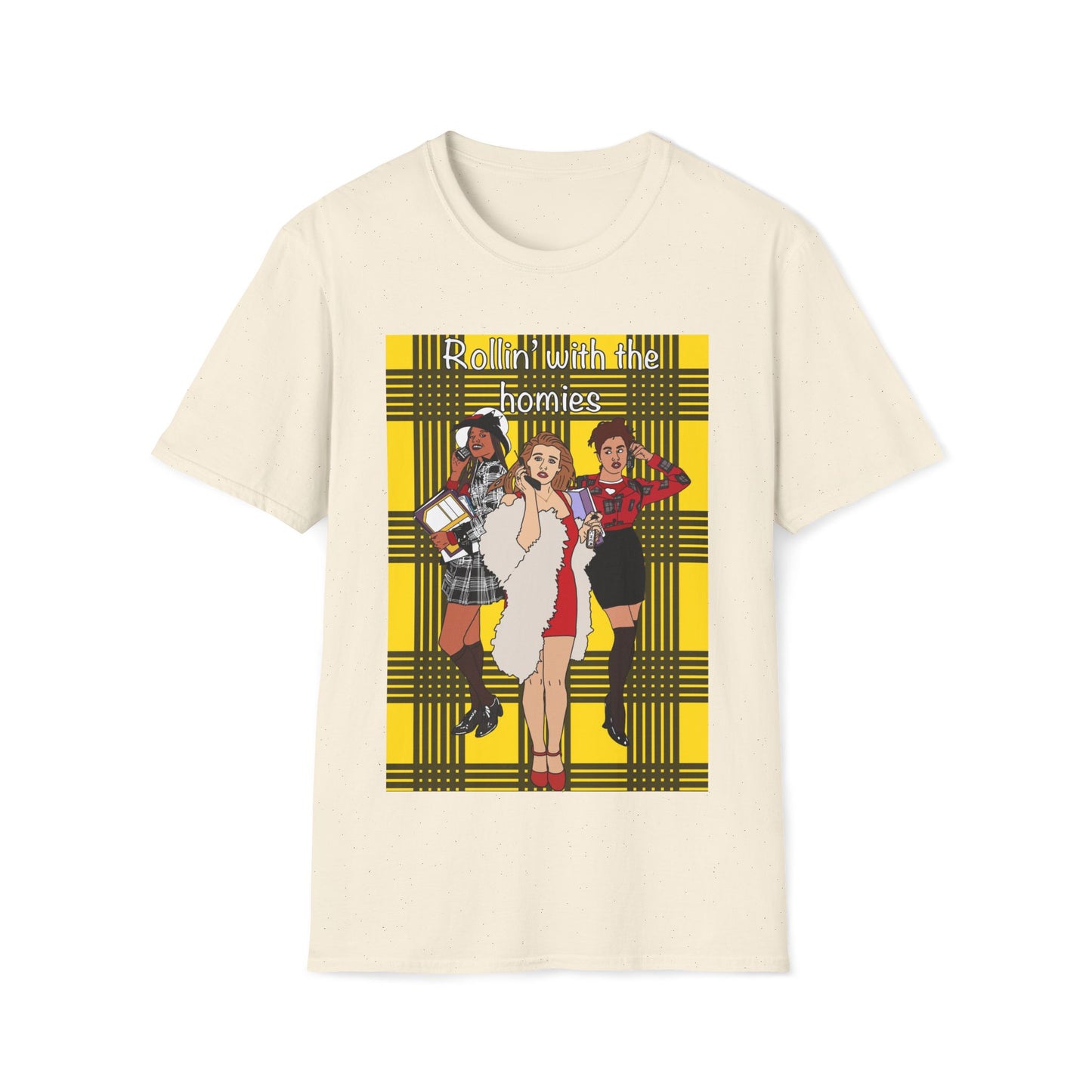 90s Clueless Graphic T-Shirt — ‘Clueless’ Plaid Inspired Retro Femme Tee