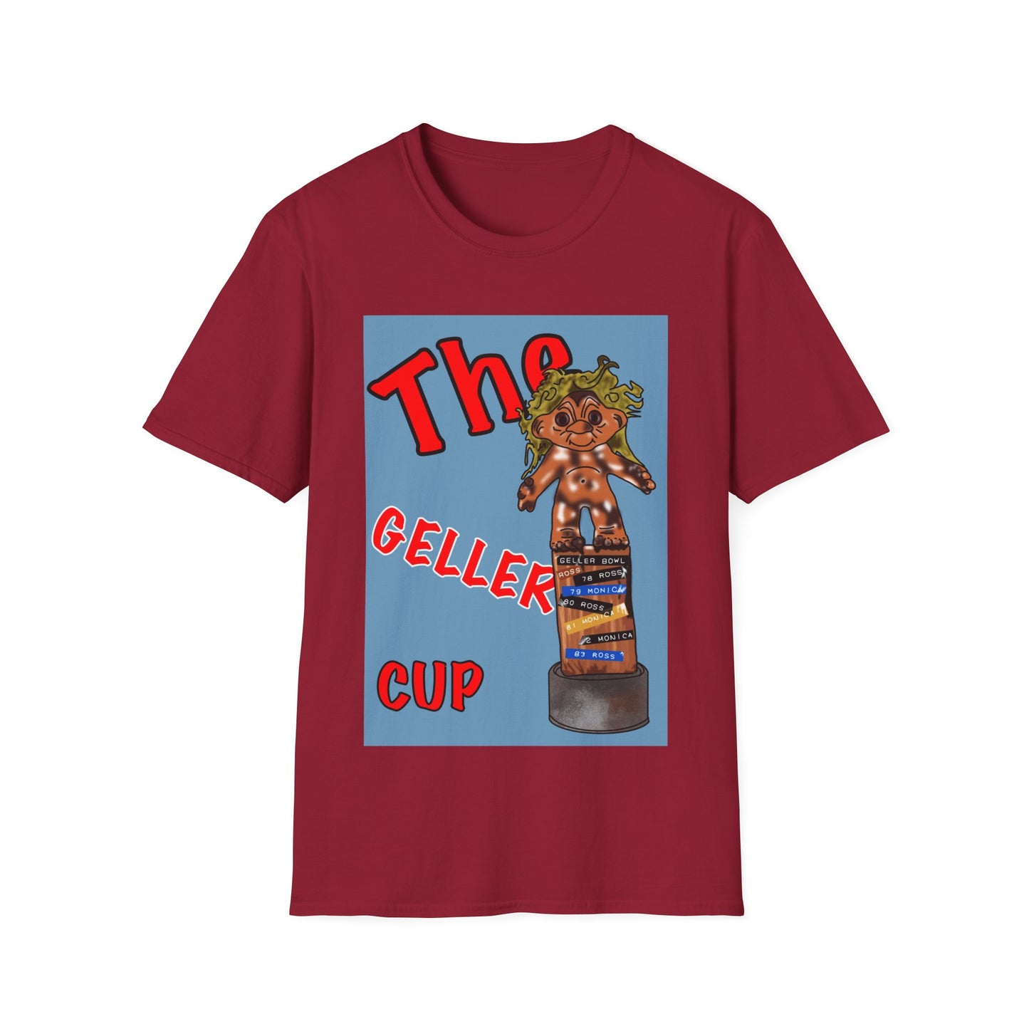 Friends TV Show Geller Cup T-Shirt — Retro Trophy Graphic Tee