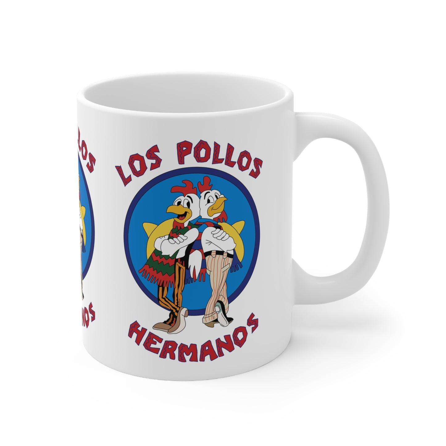 Breaking Bad Los Pollos Hermanos Ceramic Coffee Mug — 11oz & 15oz Retro Logo